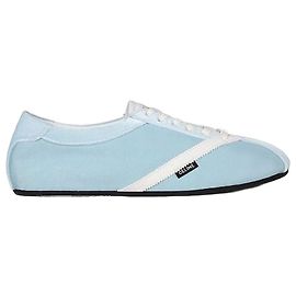 Céline Sneakers basse in grosgrain, velluto, camoscio, pelle di capra e agnello Light Blue Optic White Blu
