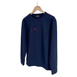 Kiton Klassisches Logo-Sweatshirt für Herren Navy Blau