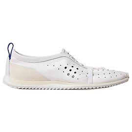 Céline Sapatilhas Soft Sneakers em pele de cordeiro elástica, camurça de vitela e pele de cordeiro Optic White Branco