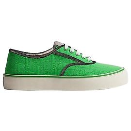 Dior Saltwind Sneaker Green Oblique Jacquard Grün