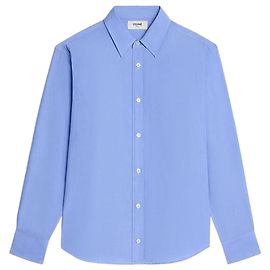 Céline Camicia relaxed in popeline di cotone blu Blu