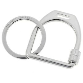 Hermès Portachiavi Hermes Silver Etrier Argento