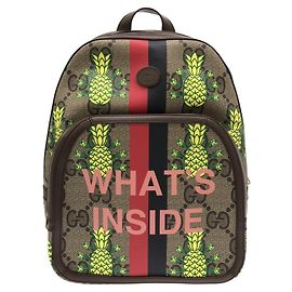Gucci Beige GG Supreme Canvas Backpack Beige
