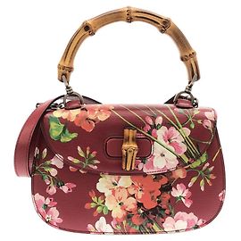 Gucci Bamboo Classic Handbag Red