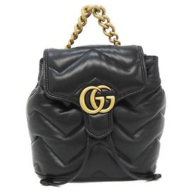 Gucci GG Marmont Backpack Black