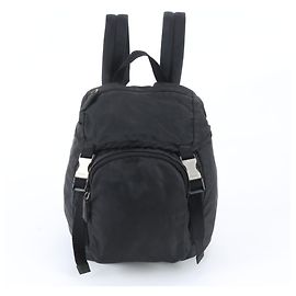 Sac à dos Prada en nylon Tessuto avec logo triangle Noir