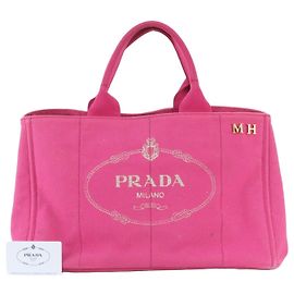 Borsa Tote Prada Canapa Triomphe Rosa