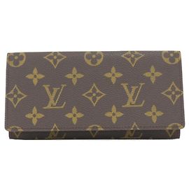 Cartera Long Bill Monogram Louis Vuitton Castaño