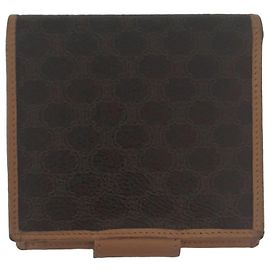 Céline Celine Carteira Triomphe Canvas Bi-fold Marrom