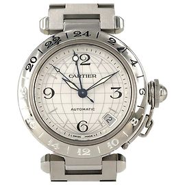 Reloj automático Cartier Pasha C GMT W31078M7 de acero inoxidable Otro