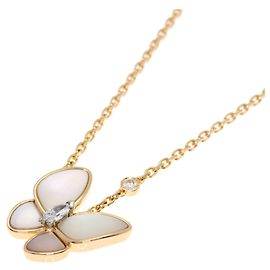 Collar Van Cleef & Arpels de Papillon de diamantes y nácar blanco Otro