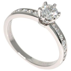 Tiffany & Co. Platinum Solitaire Diamond Ring Other