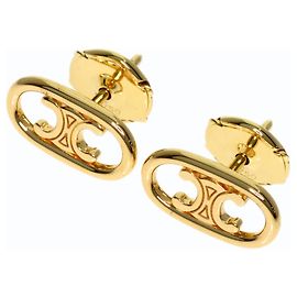 Céline Pendientes de botón Celine Maillon Triomphe en oro amarillo de 18K Otro