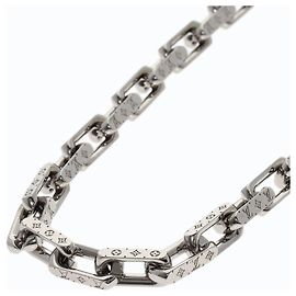 Collana a Catena Monogram Louis Vuitton Argento