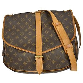 Louis Vuitton Saumur Monogram 35 Marrom
