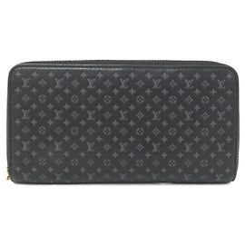 Louis Vuitton Nanogram Zippy Wallet Black