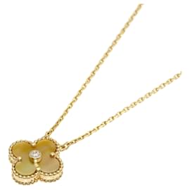 Van Cleef & Arpels Vintage Alhambra Shell Diamond Necklace Other
