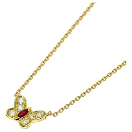 Van Cleef & Arpels Papillon Ruby Diamond Necklace Other