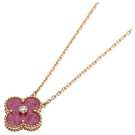 Colar Vintage Alhambra Van Cleef & Arpels em Ouro Rosa 18K Outro