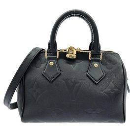 Sac Boston Louis Vuitton Monogram Empreinte Speedy Bandoulière Noir