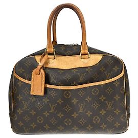 Louis Vuitton Deauville Monogram Canvas 34 Castaño