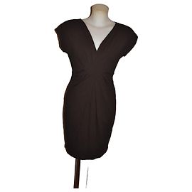 Twin Set Abito marrone con scollo a V Marrone
