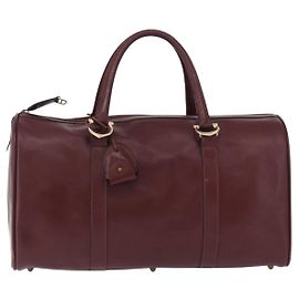 Cartier Must de Cartier Boston Leather Bordeaux