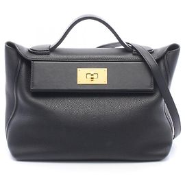 Hermès Borsa 2WAY Hermes 24 Vanquatre 29 Nero