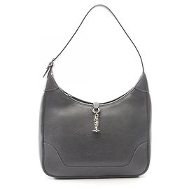 Hermès Bolsa de Ombro Hermes Trim 31 Graphite Marrom