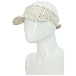 Visiera Fendi monogram dorato Beige D'oro