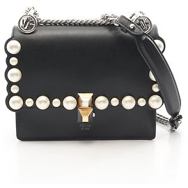 Borsa a tracolla Fendi MINI KAN I Nero