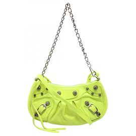 Sac à main 2-Way Balenciaga LE CAGOLE MINI BB Jaune