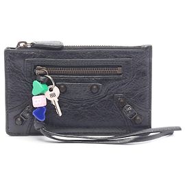 Balenciaga Le City Kartenetui lang Schwarz