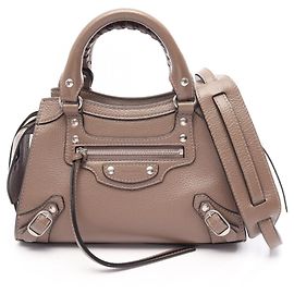 Sac à main Balenciaga Neo Class City Mini Marron