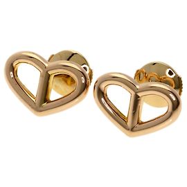 Hermès Pendientes de botón Hermes Chaine d'Ancre Heart Otro