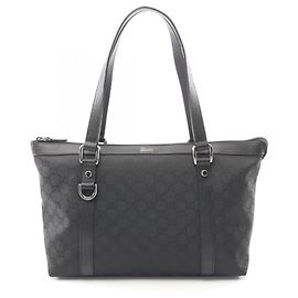 Borsa Tote Gucci Abbey GG Pattern Nero