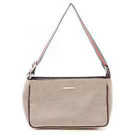 Borsa a mano Gucci Sherry Line Multicolore Beige