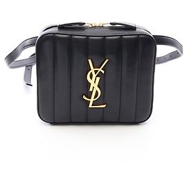 Sac ceinture Vicky en cuir noir Yves Saint Laurent Noir