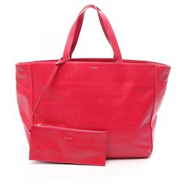 Saco Tote Yves Saint Laurent em couro rosa Rosa