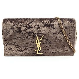 Bolsa de ombro Yves Saint Laurent Paris Kate 99 Marrom
