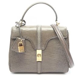 Céline Celine CELINE 16 Seize Small 2-Way Handbag Khaki
