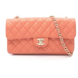 Borsa a tracolla Chanel Matelassé East West Arancione