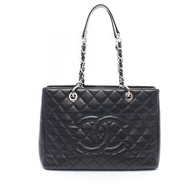 Sac cabas Chanel Matelassé Grand Shopping GST Noir