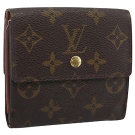 LOUIS VUITTON Monogram Monedero Tarjetas de Crédito M61652 LV Auth 196138 Monograma
