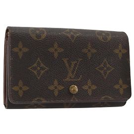 LOUIS VUITTON Monogram Portefeuille Tresor Bifold Wallet M61736 LV Auth 194277A Monogram