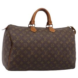 LOUIS VUITTON Monogram Speedy 40 Hand Bag M41522 LV Auth BA14471 Monograma