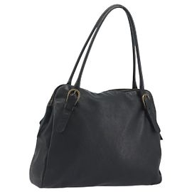 Borsa a tracolla Miu Miu in pelle nera e oro Auth 194374A Nero D'oro