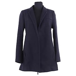 Manoush Navy Blue Wool Coat Navy blue