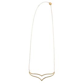 Collier Ginette Ny Wise jumbo en or jaune 18k Doré