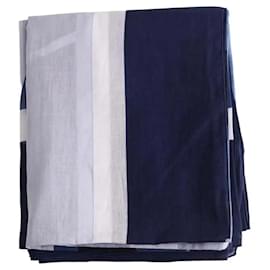 Hermès Chèche aus Baumwolle Blau Blau
